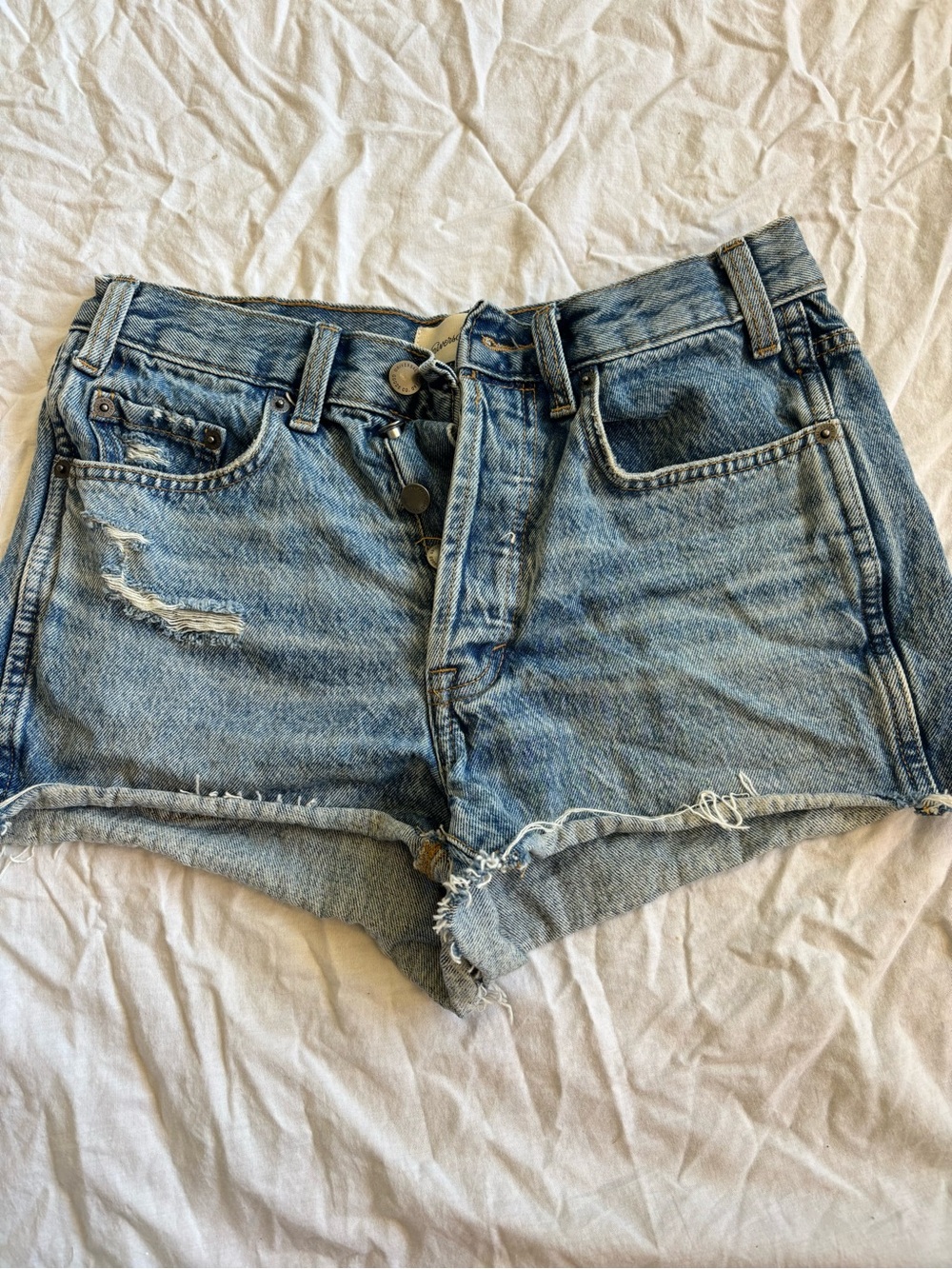Universal Thread Light Blue Distressed Denim Cutoff Shorts